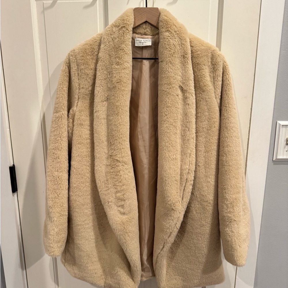 Dress Forum Cream Teddy Jacket
